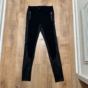 EXPRESS | Black Moto Leggings with Zipper Details